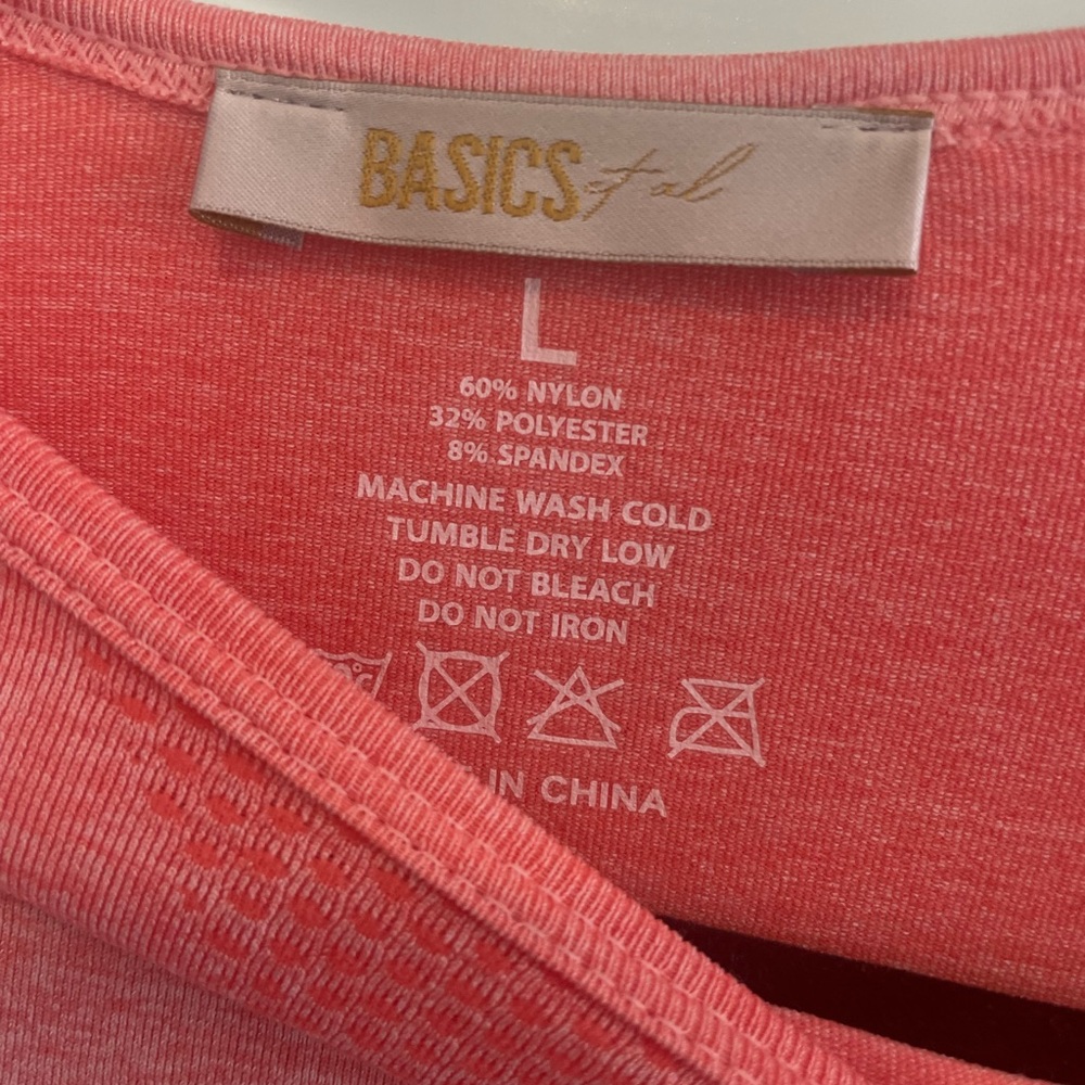 Pink long sleeve athletic crop top - Picture 2 of 5